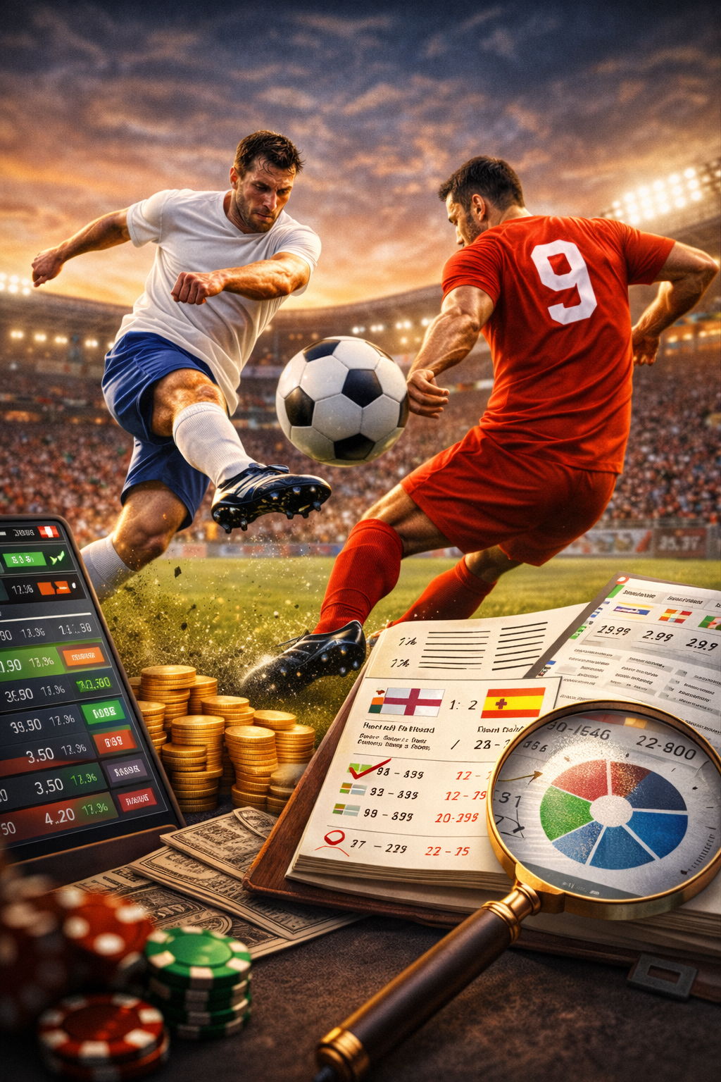 Trận đấu thể thao và phân tích cá cược