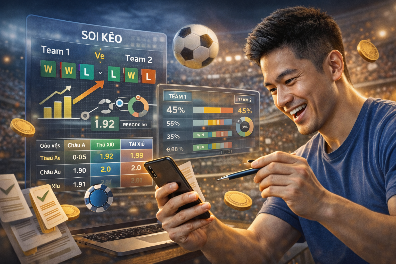 Cách đọc tỷ lệ kèo bóng đá nhà cái hiệu quả